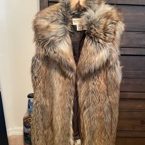 Furry vest jacket